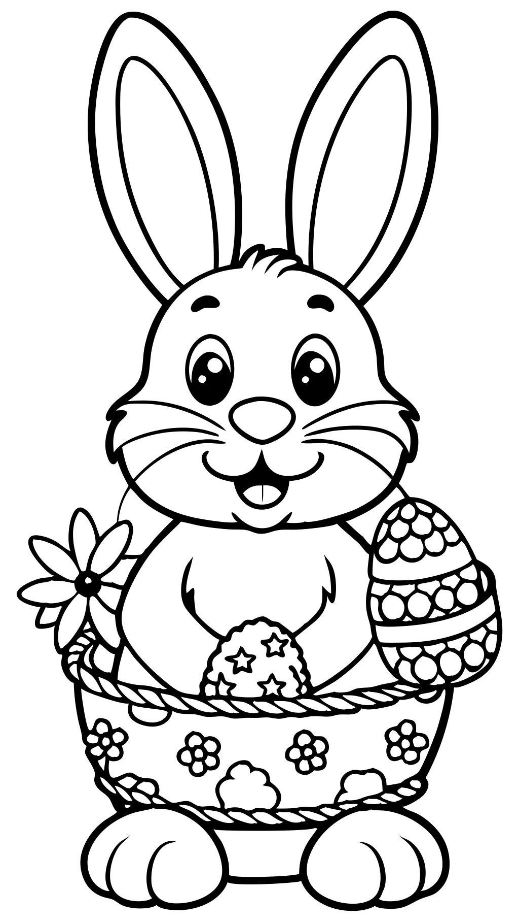 easter bunny coloring pages free printable